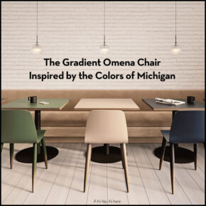 The Gradient Omena Chair Inspired by the Colors of Michigan