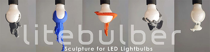 light bulb sculptures for LED lights