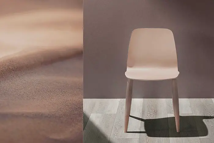 gradient wood chair
