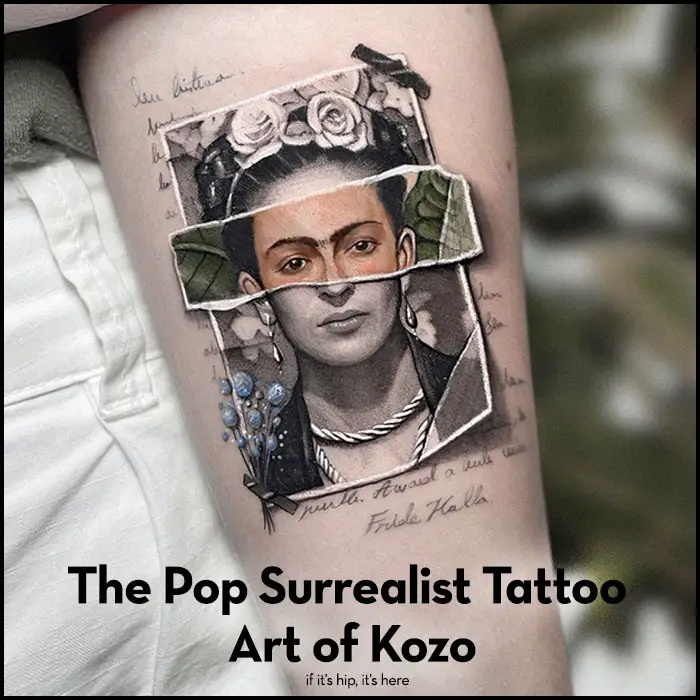 pop surrealist tattoo art of kozo IIHIH