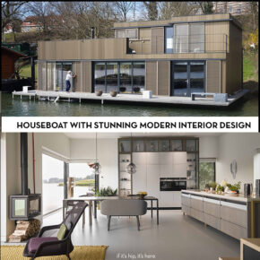 Netherlands Houseboat with Stunning Modern Interior Design