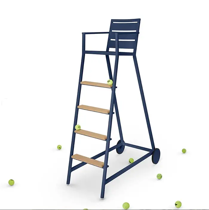 Dr. Johnson Tennis Umpire Chair shown in Marrakech Blue