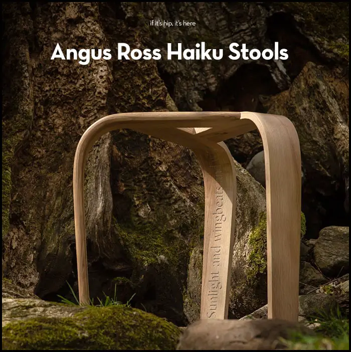Read more about the article Angus Ross Haiku Stools of Steam Bent Wood are as Pretty as They are Poetic
