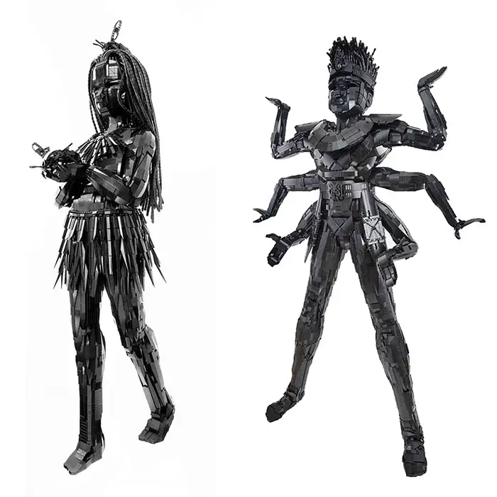 Ekow Nimako's Flower Girl (2019) and Anansi (2021)