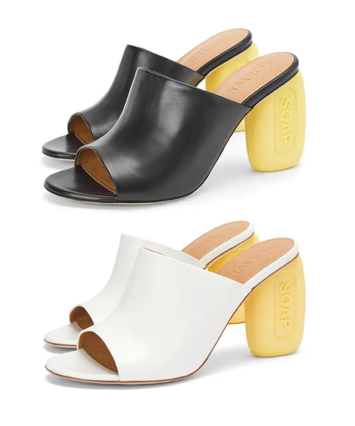 loewe soap heel mules