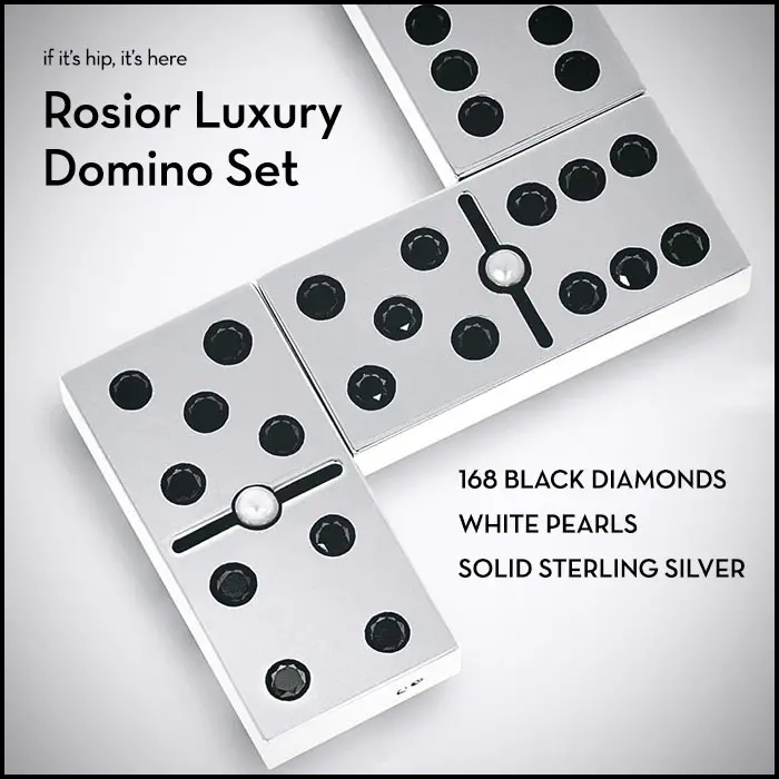Read more about the article Solid Sterling Silver Dominoes Set With Black Diamonds and Pearls.