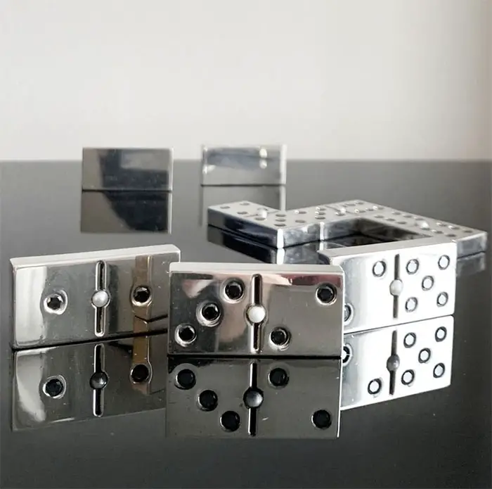 sterling silver dominoes with diamonds