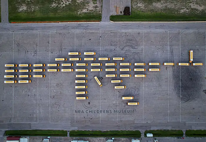 buses from the NRA Children's Museum