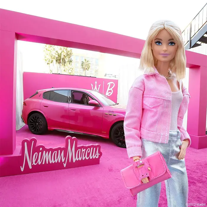 Barbie x maserati at Neiman Marcus