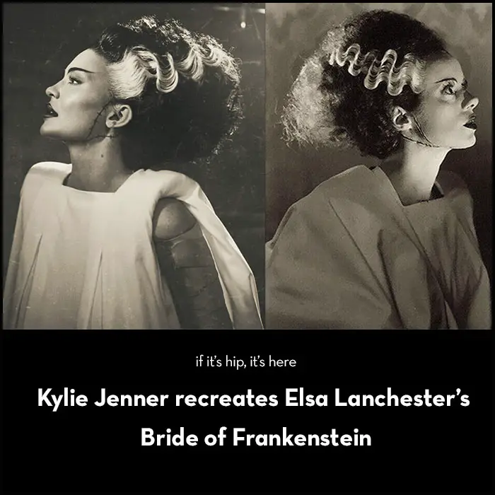 Read more about the article She’s Alive! Kylie Jenner does Bride of Frankenstein.