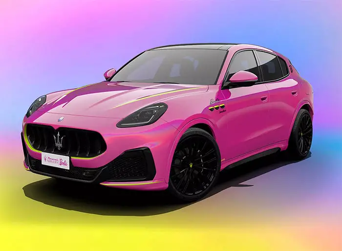 barbiecore pink maserati suv 1