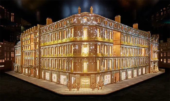 Dior's Château de la Colle Noire replicated in Gingerbread from the Kingdom of Dreams exhibit