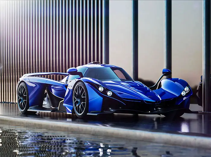 Praga Bohema hypercar in blue