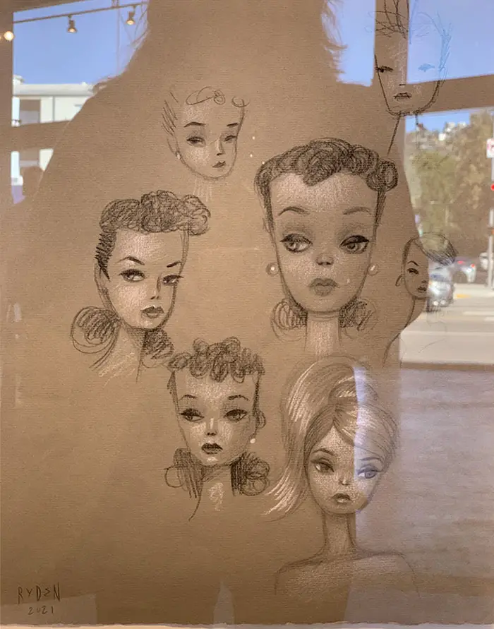 Mark Ryden sketches Inside Pink Pop!