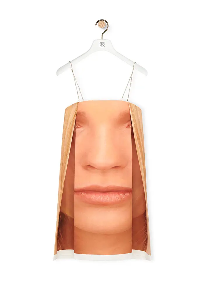 Face dress from Loewe 2023 precollection