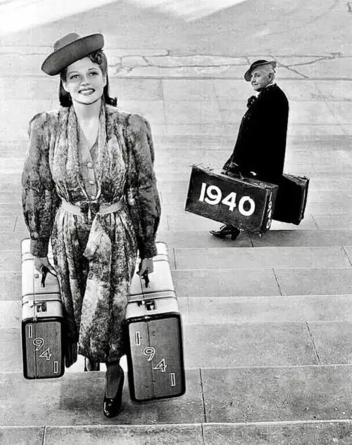 Rita Hayworth and Quentin Crisp, 1940-1