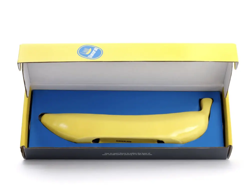 ceramic banana menorah