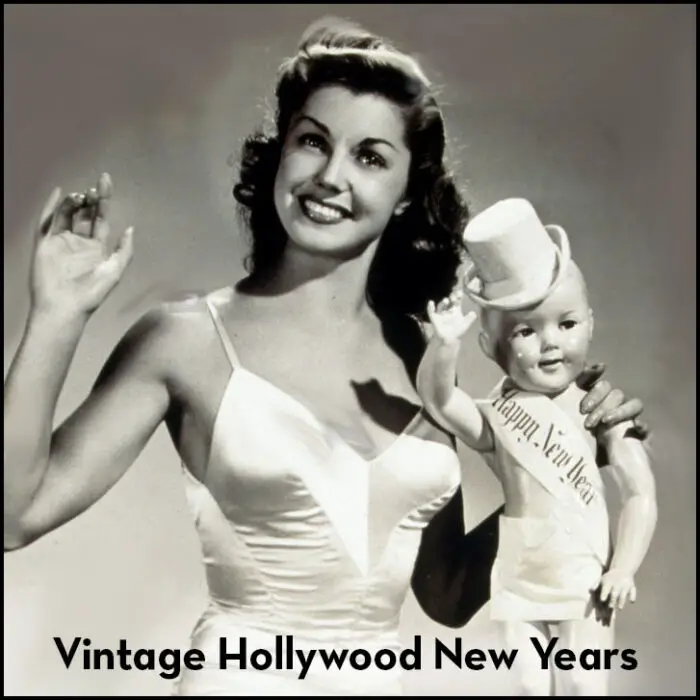 Vintage hollywood New Years hero