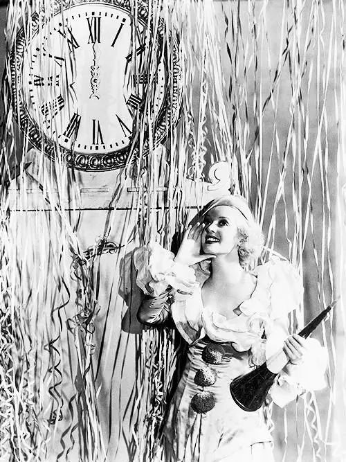 Vintage Hollywood New Years Bette Davis, 1932