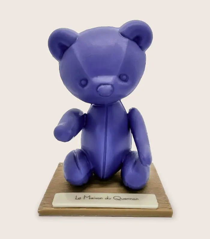 blue chocolate teddy bear