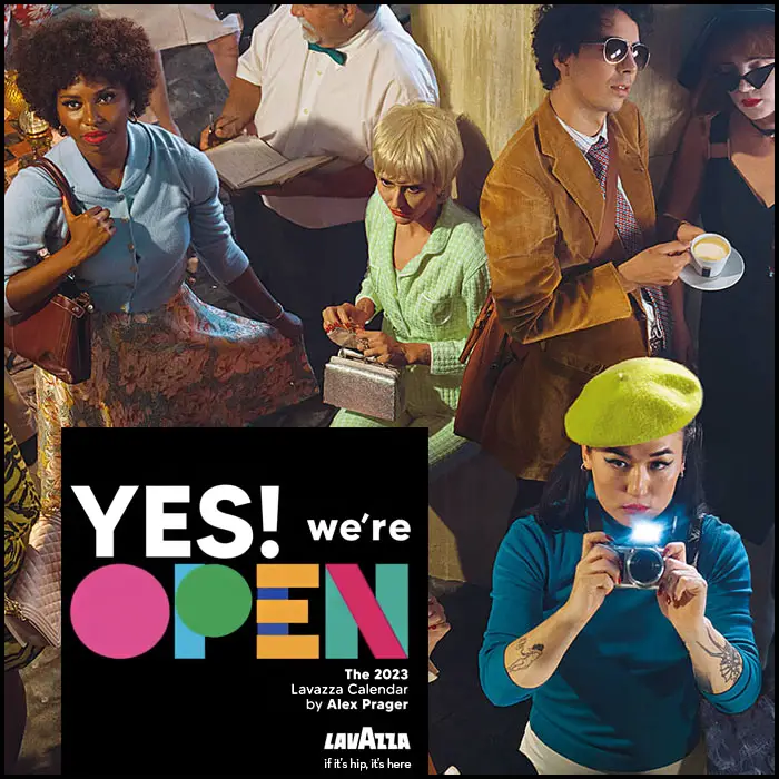 Read more about the article Alex Prager says YES! We’re Open! for the 2023 Lavazza Calendar
