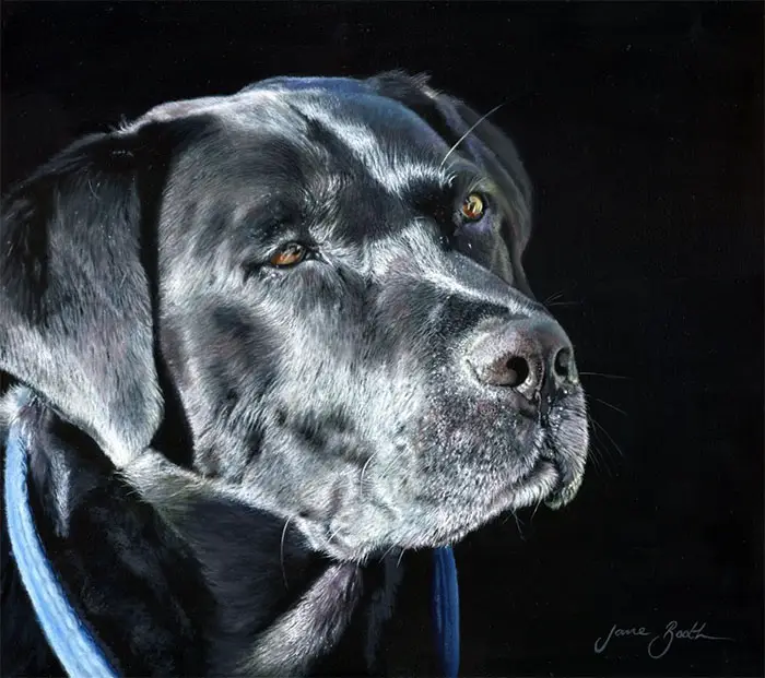 Benson, acrylic and oil on panel