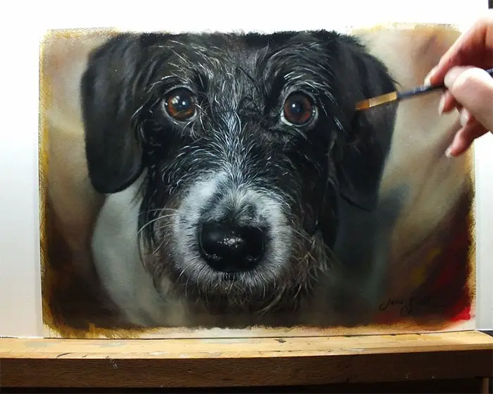 realistic paintings of dogs