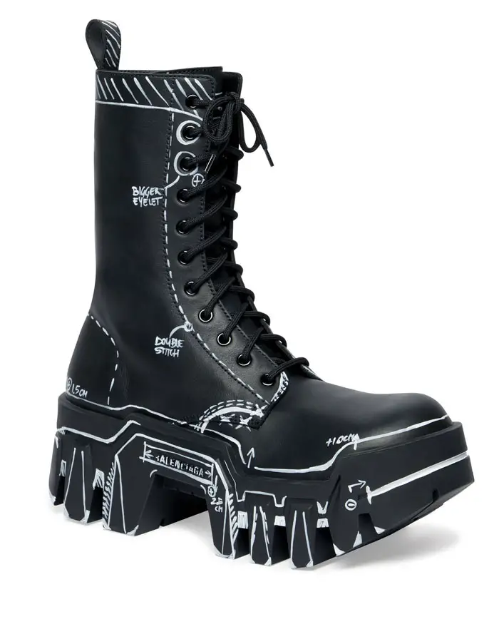 The Bulldozer Lace Up Boot by Balenciaga