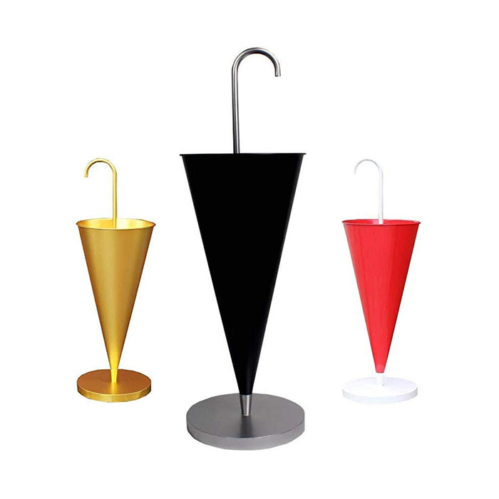 cone shaped iron umbrella stands