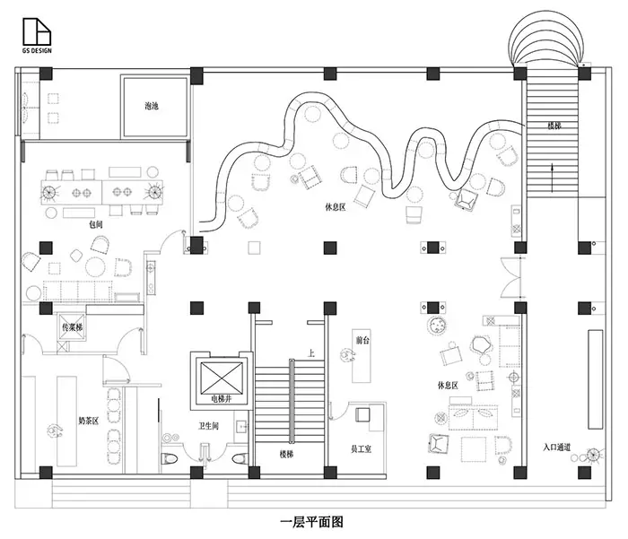 architectural blueprints lobby