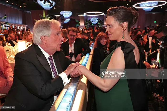 Henry Winkler and Hillary Swank