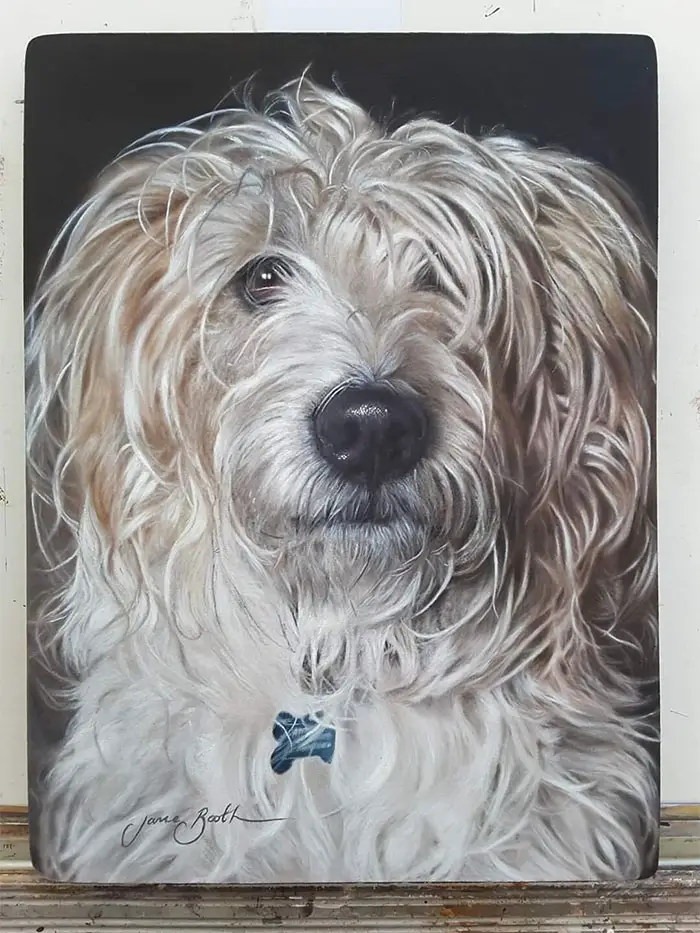 realistic dog paintings