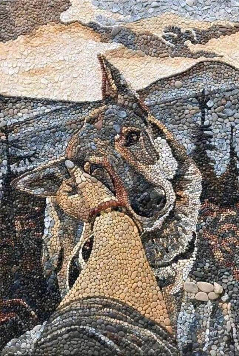 sitka wolf mosaic