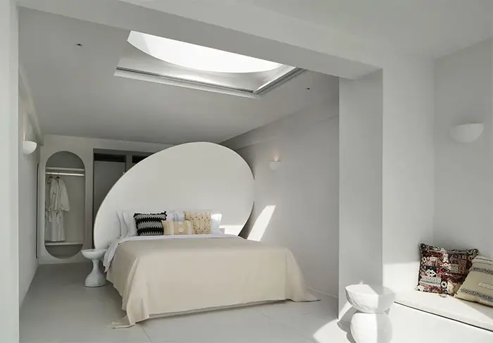 modern hotel bedroom