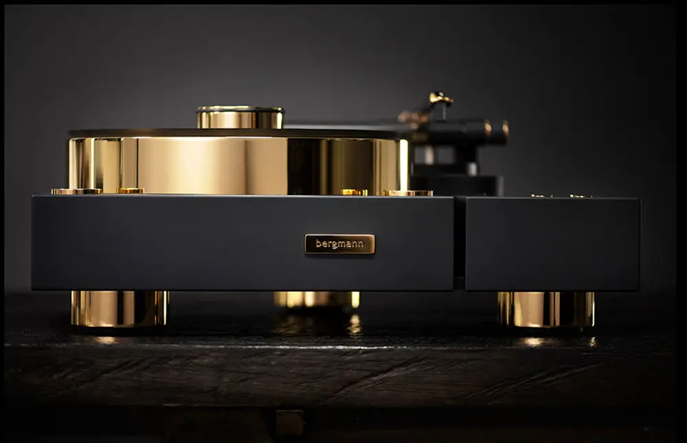 gold-plated plinth and tonearm