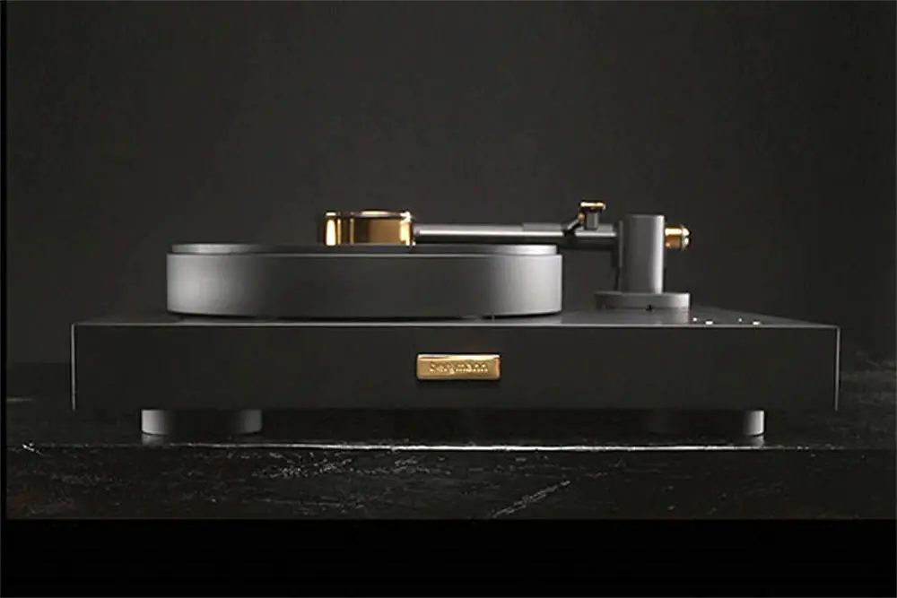 24 carat gold accented turntable