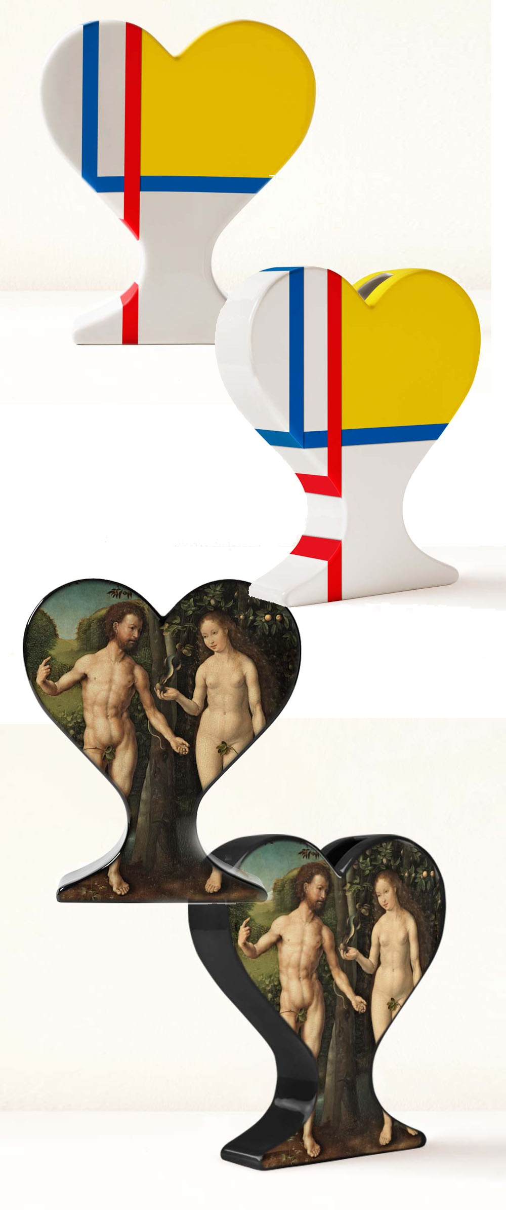 mondrian and adam and eve vases totcor project