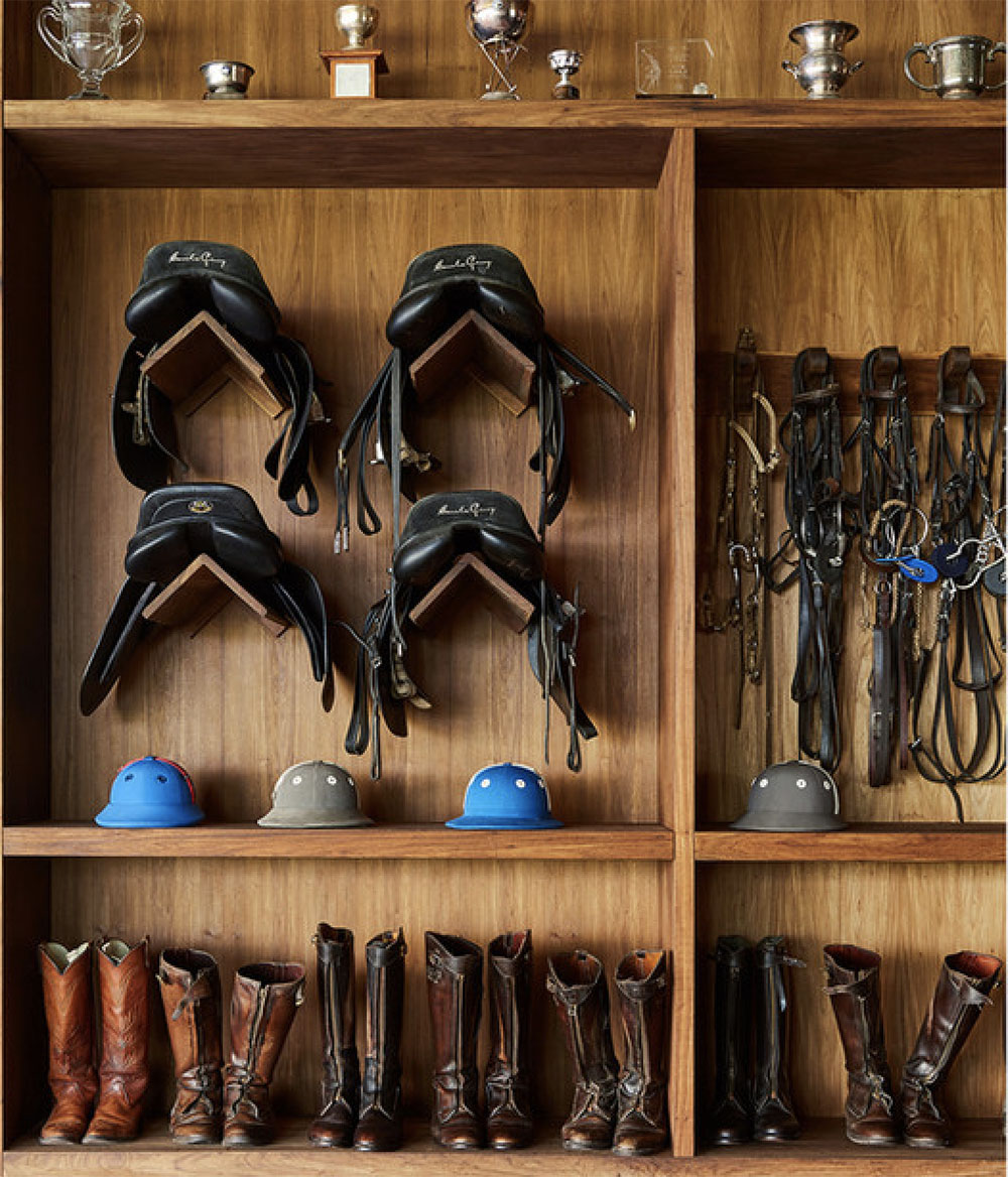 Figueras polo stables tack room detail