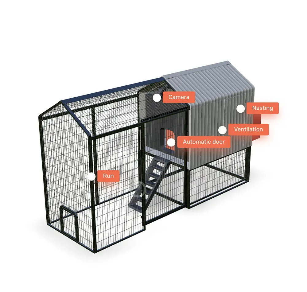 modern chicken coop with app