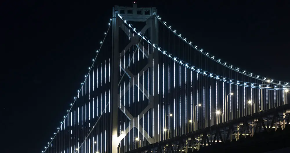 SF Bay Bridge Lights 360