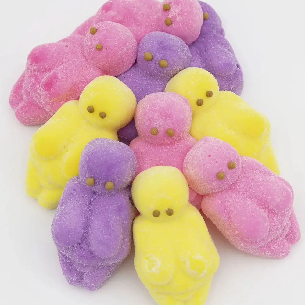 Peeps shaped like the Venus of Willendorf