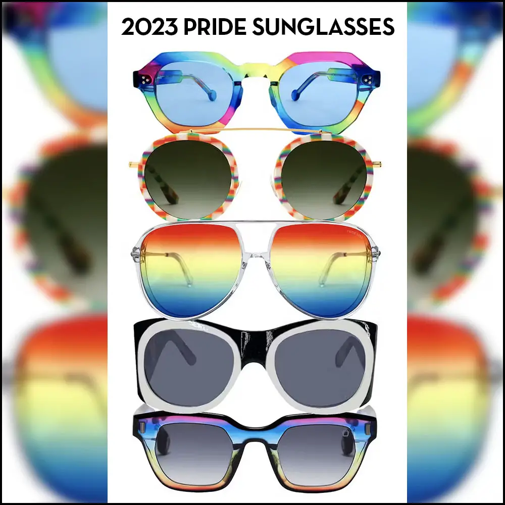 designer sunglasses 2023 pride month