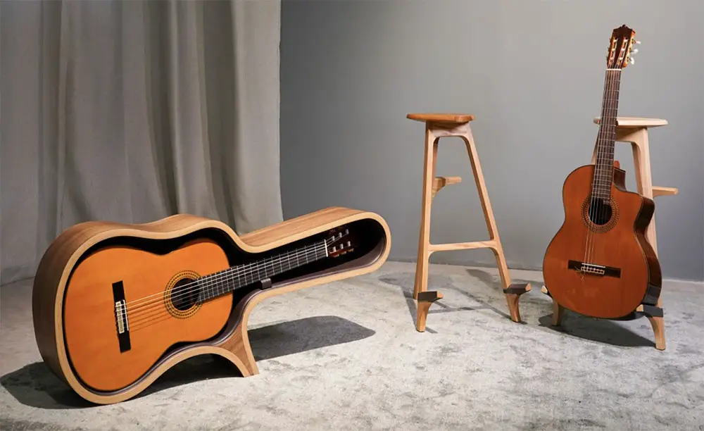 Guitar furniture mexarts music solo and classic in situ IIHIH