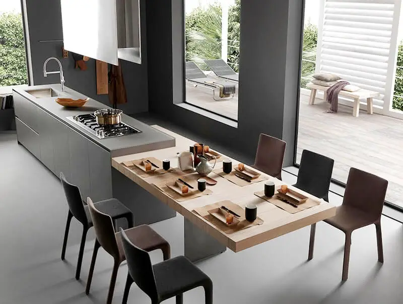 modulnova light kitchen with extending island2