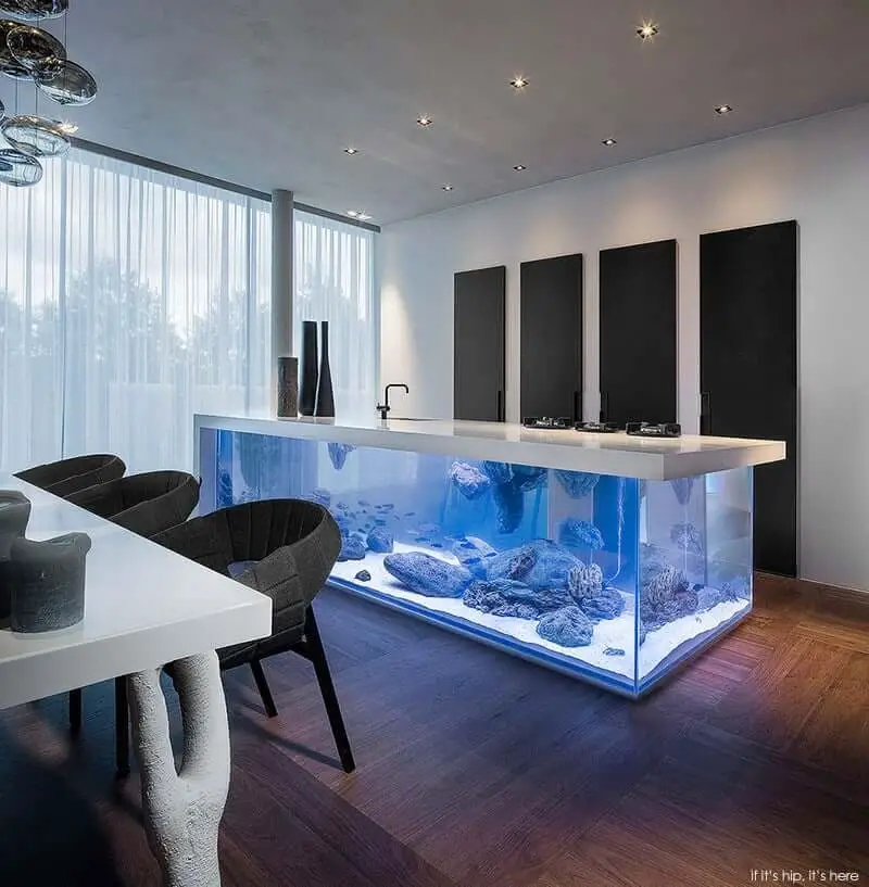 ocean kitchen island aquarium