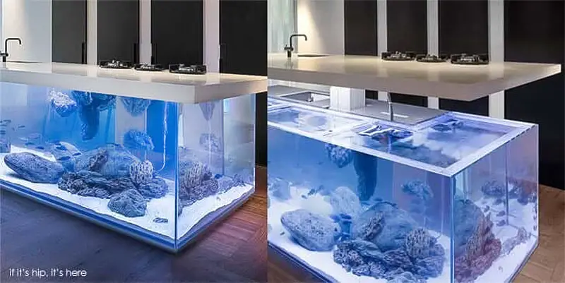 ocean kitchen island aquarium 4