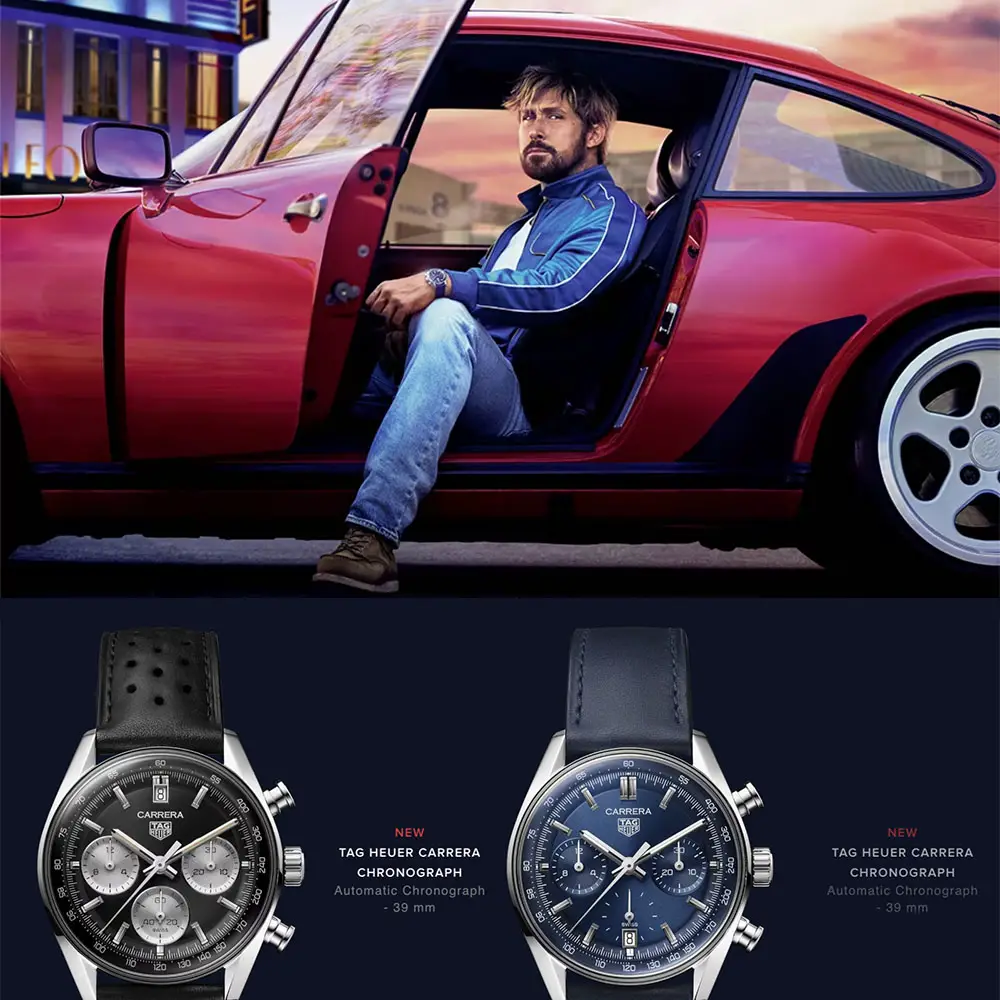 ryan gosling tag heuer the chase for carrera duo IIHIH