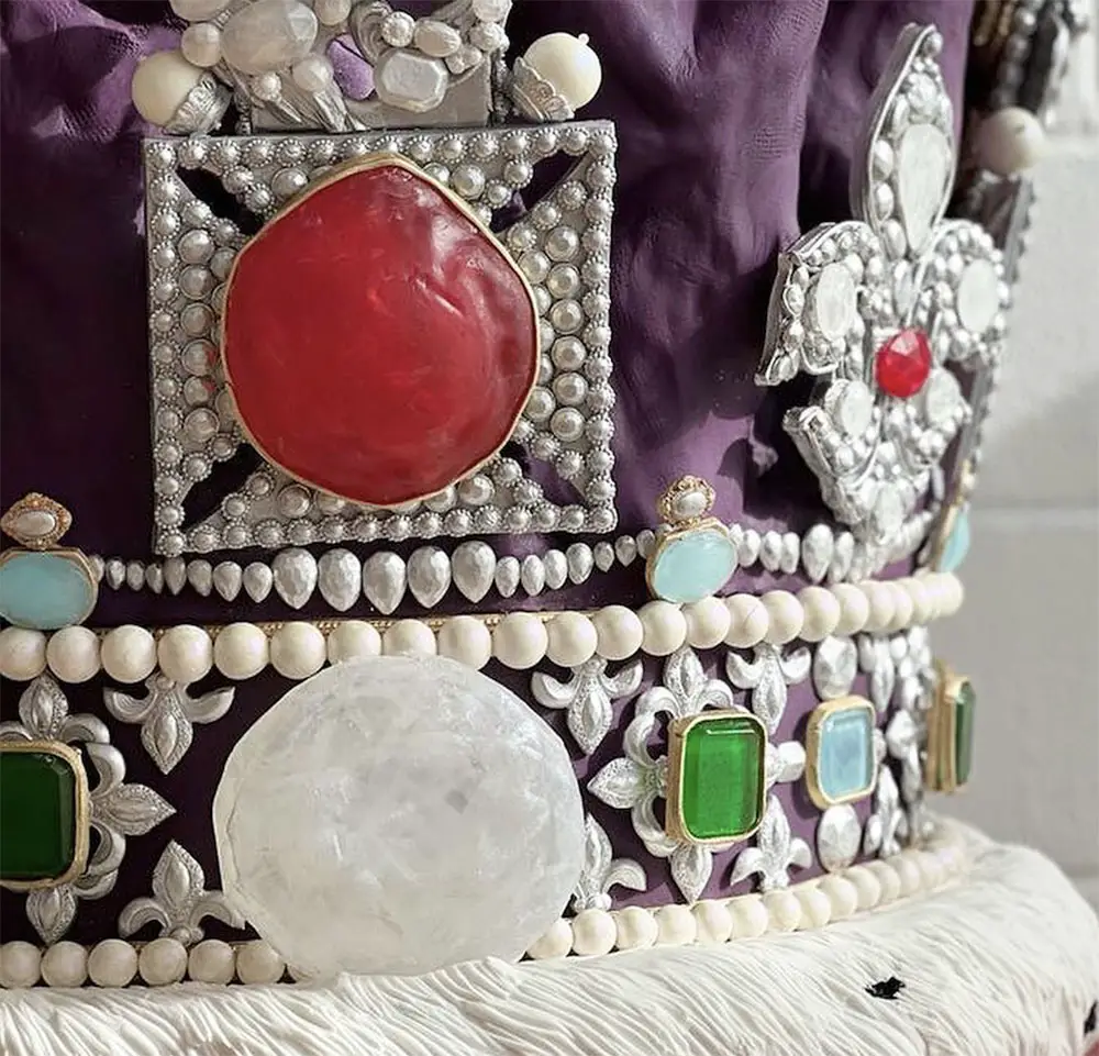 Coronation crown cake