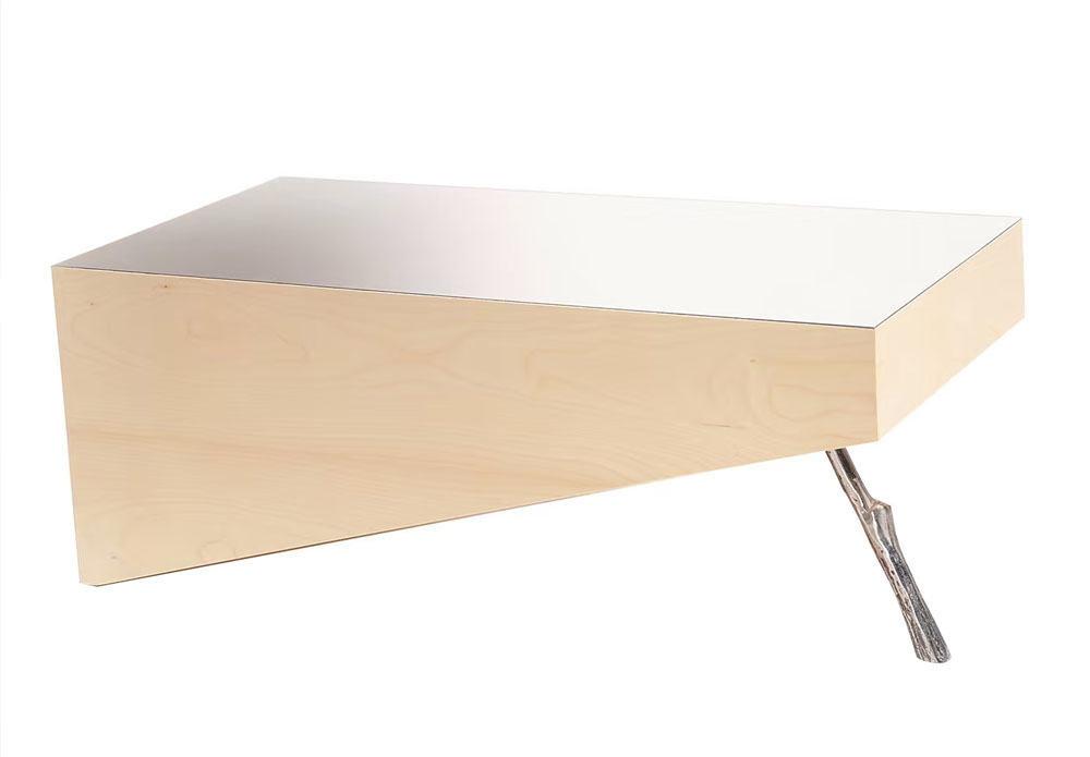 DZen coffee table birch and steel