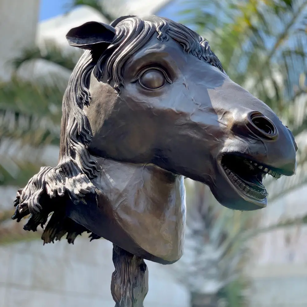 Ai Weiwei, The Horse (detail), Zodiac Heads, Bronze